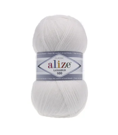Alize Lanagold 800 450 пломбір — моток 100г, тонка напіввовна