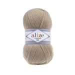 Alize Lanagold 800 152 світлий беж — моток 100г, тонка напіввовна