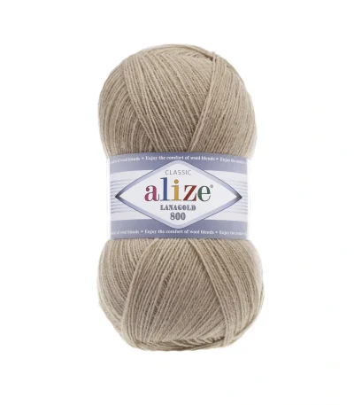 Alize Lanagold 800 450 пломбір — моток 100г, тонка напіввовна