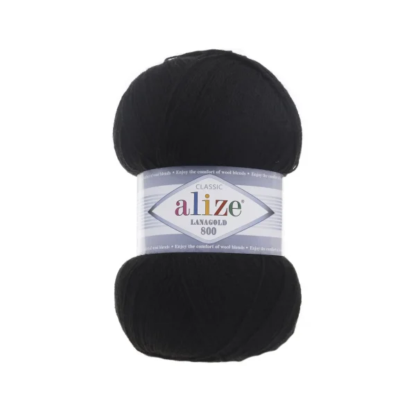Alize Lanagold 800 [attr name="pa_n-color"] [attr name="pa_color"] — моток 100г, тонка напіввовна