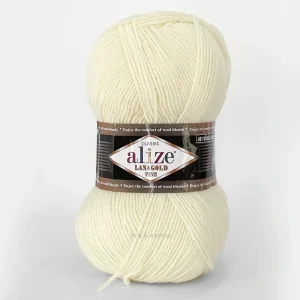 Alize Lanagold Fine 29 хакі — моток 100г, напіввовна