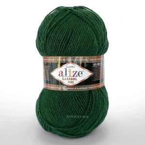 Alize Lanagold Fine 203 джинс — моток 100г, напіввовна