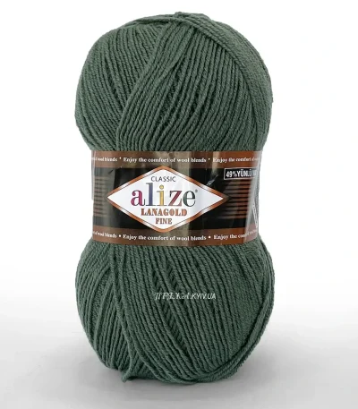 Alize Lanagold Fine 209 орхідея — моток 100г, напіввовна