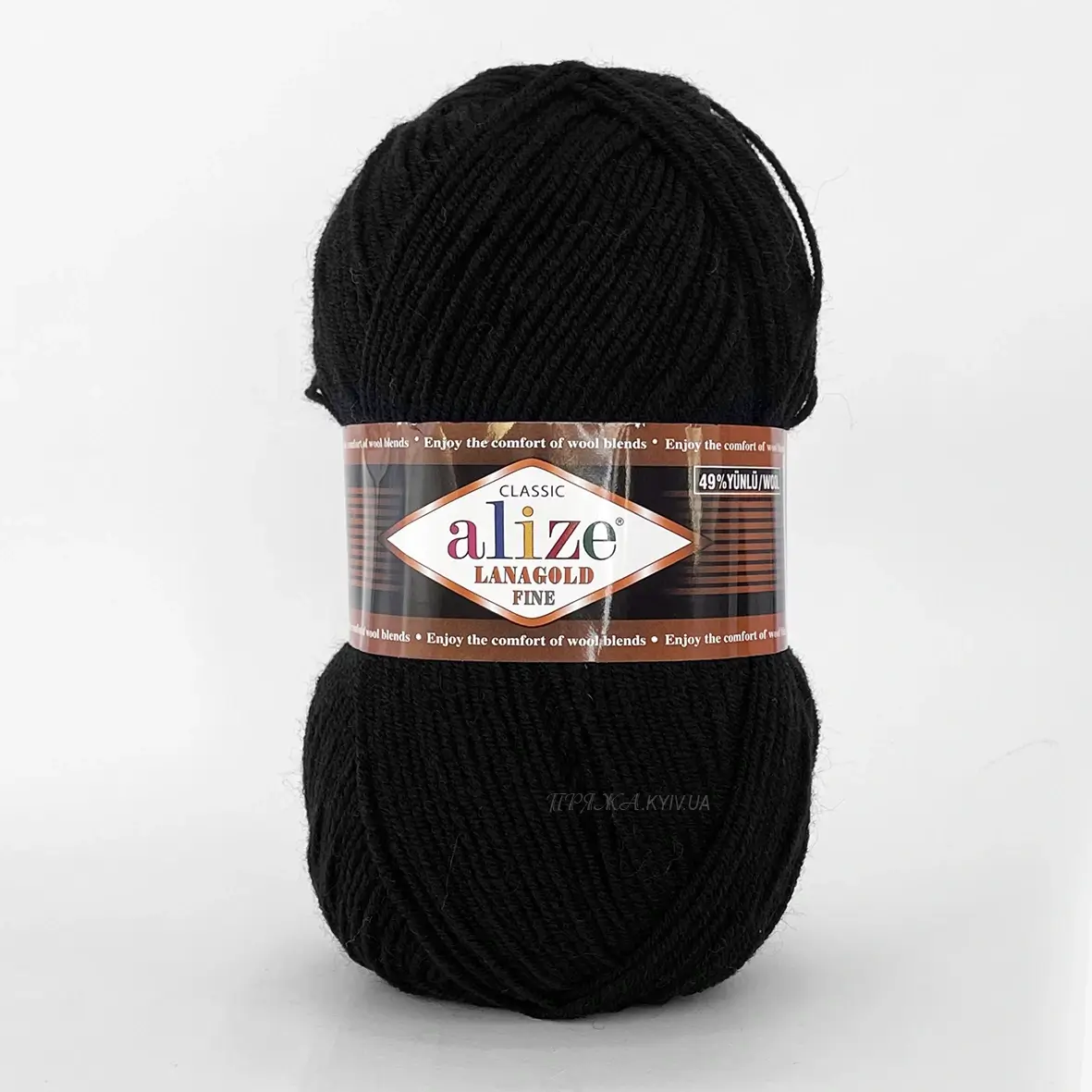 alize_lanagold_fine-60 Alize Lanagold Fine 60 чорний — моток 100г, напіввовна