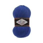 Alize Lanagold Fine 111 фіолетовий — моток 100г, напіввовна