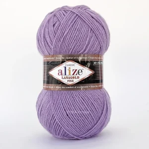 Alize Lanagold Fine 203 джинс — моток 100г, напіввовна