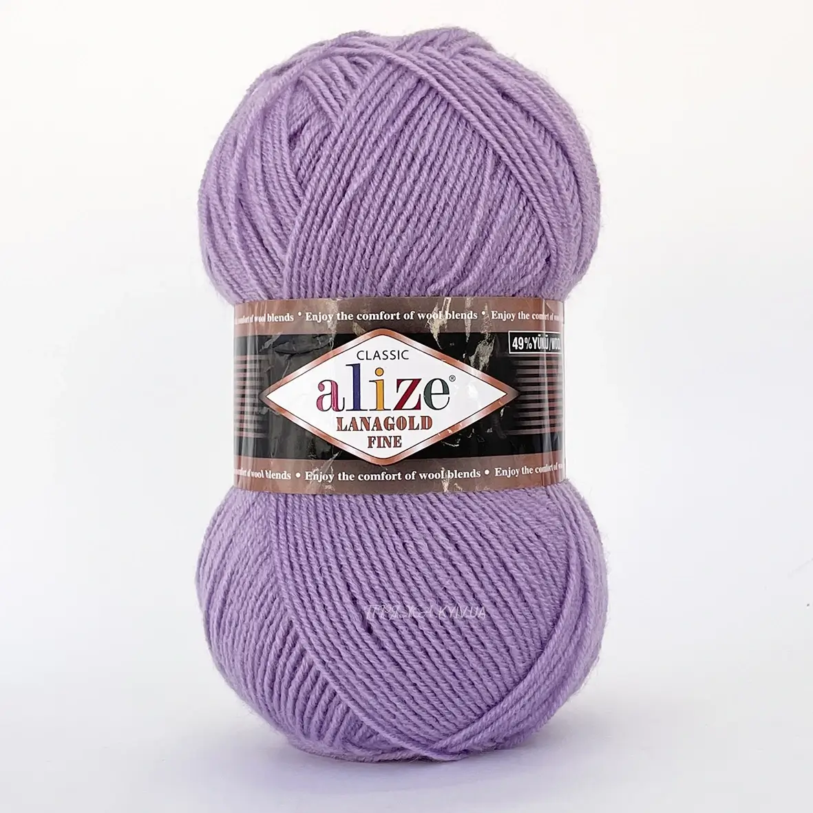 alize_lanagold_fine_166 Alize Lanagold Fine 166 бузковий — моток 100г, напіввовна