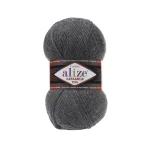 Alize Lanagold Fine 466 молочний шоколад — моток 100г, напіввовна