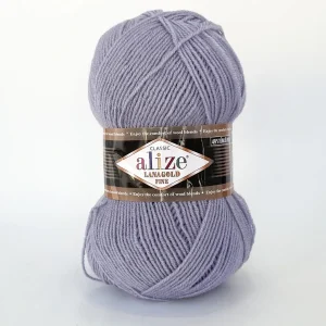 Alize Lanagold Fine 203 джинс — моток 100г, напіввовна