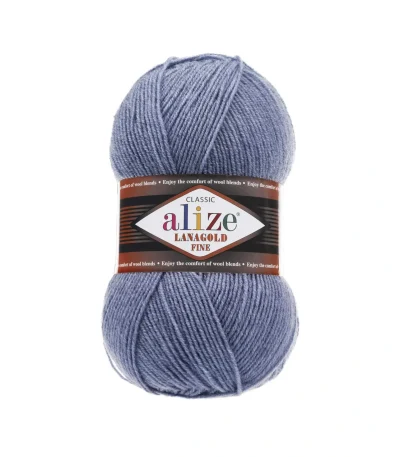 Alize Lanagold Fine 209 орхідея — моток 100г, напіввовна