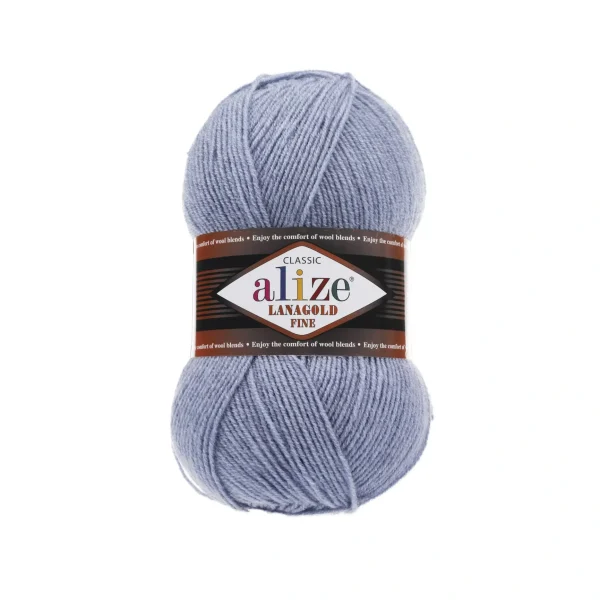 Alize Lanagold Fine [attr name="pa_n-color"] [attr name="pa_color"] — моток 100г, напіввовна