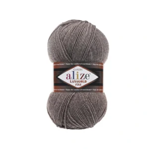Alize Lanagold Fine 449 зелене яблуко — моток 100г, напіввовна
