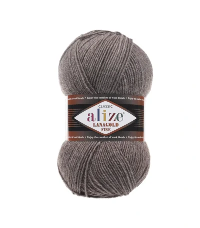 Alize Lanagold Fine 305 тауп — моток 100г, напіввовна
