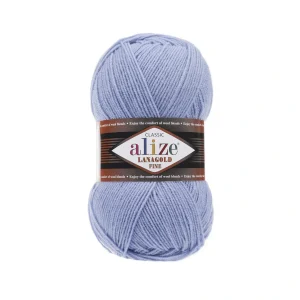 Alize Lanagold Fine 62 молочний — моток 100г, напіввовна