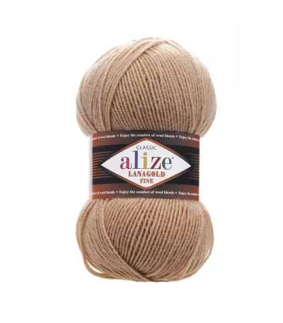 Alize Lanagold Fine 450 пломбір — моток 100г, напіввовна