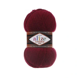 Alize Lanagold Fine 62 молочний — моток 100г, напіввовна