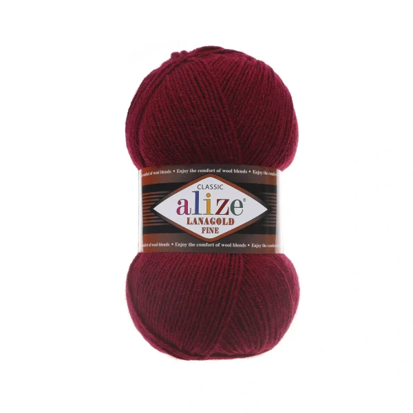 Alize Lanagold Fine [attr name="pa_n-color"] [attr name="pa_color"] — моток 100г, напіввовна