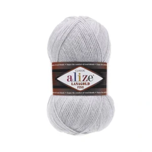 Alize Lanagold Fine 57 вишневий — моток 100г, напіввовна