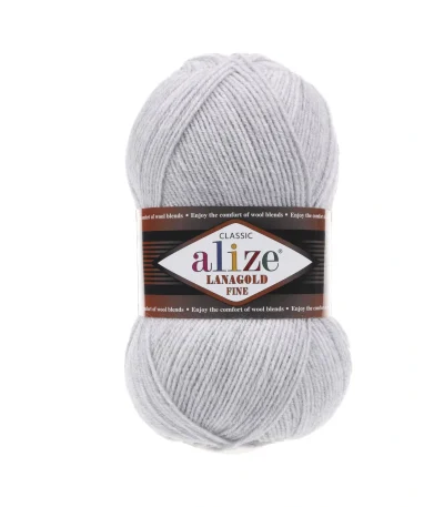 Alize Lanagold Fine 158 бузковий — моток 100г, напіввовна