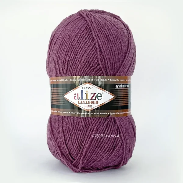 Alize Lanagold Fine [attr name="pa_n-color"] [attr name="pa_color"] — моток 100г, напіввовна