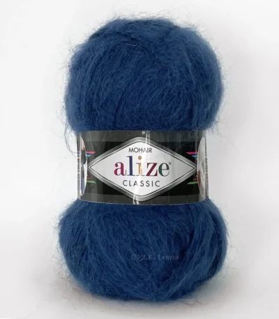 Alize Mohair Classic 409 індиго — мохерова пряжа 100г/200м Alize