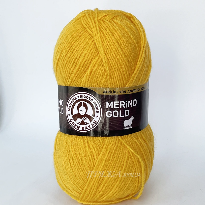 Madame_Tricote_Merino_gold_029 Madame Tricote Merino Gold 029 жовтий пряжа напішерсть
