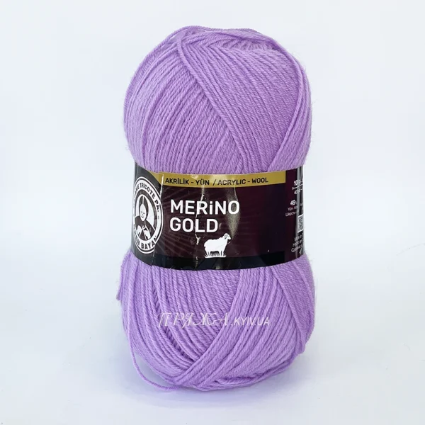 Madame Tricote Merino Gold 056 бузковий пряжа напішерсть