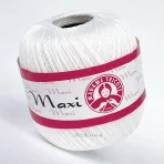 Madame Tricote Maxi 1000 білосніжна мерсеризована бавовна