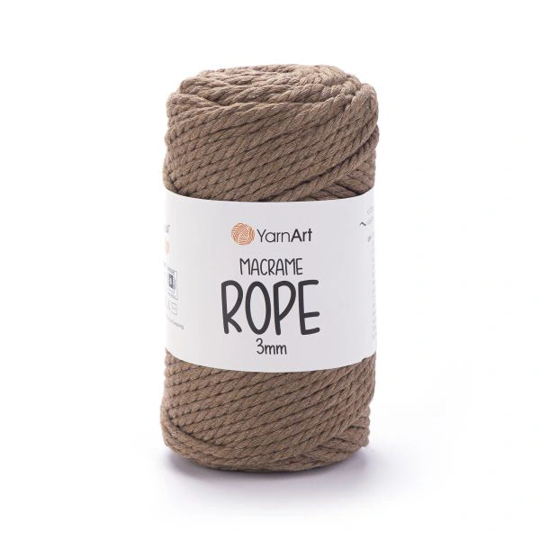 YARNART_MACRAME_ROPE_3_MM_788 Yarnart Macrame Rope 3мм 788 молочний шоколад — купити кручений макраме