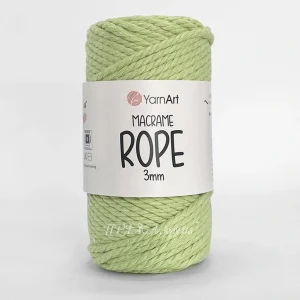 Yarnart Macrame Rope 3мм 755 фісташка — кручений шнур для припинди