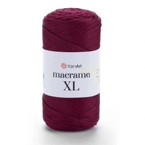 Yarnart Macrame XL 145 бордовий шнур макраме 3 мм 100% поліестер купити Київ