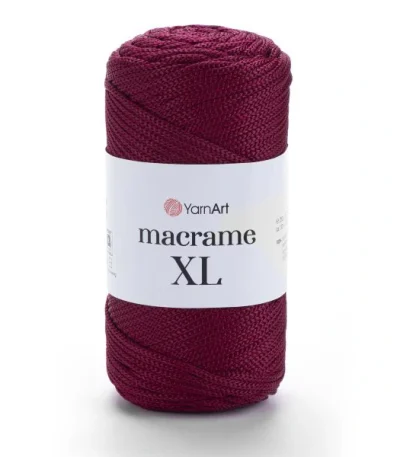 Yarnart Macrame XL 145 бордовий шнур макраме 3 мм 100% поліестер купити Київ