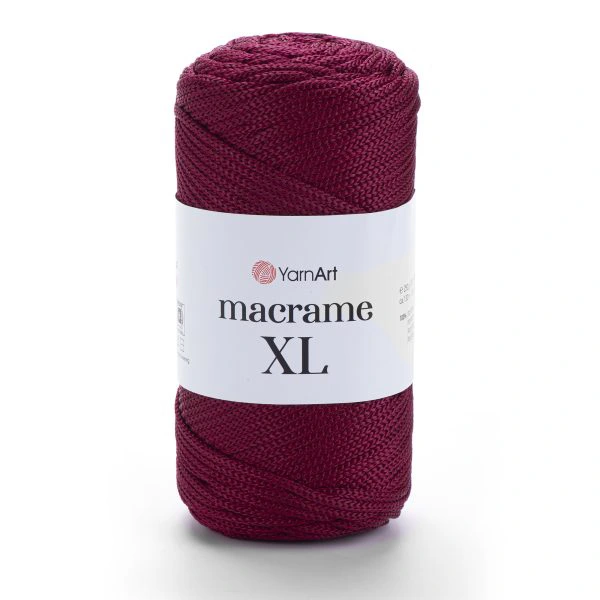 Yarnart_macrame_xl_145_bordo Yarnart Macrame XL 145 бордовий шнур макраме 3 мм 100% поліестер купити Київ