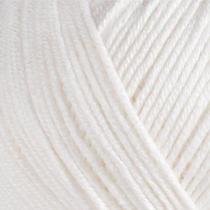 Gazzal Baby Cotton 3410 молочний — моток пряжі напівбавовна 50 г