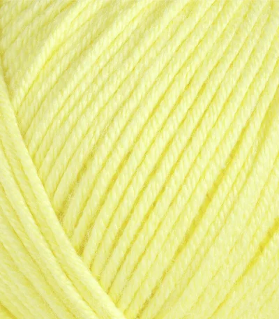 Gazzal Baby Cotton 3413 лимонний — моток пряжі напівбавовна 50 г