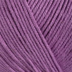 Gazzal Baby Cotton 3414 бузковий — моток пряжі напівбавовна 50 г
