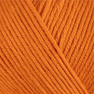 Gazzal Baby Cotton 3419 помаранчевий — моток пряжі напівбавовна 50 г
