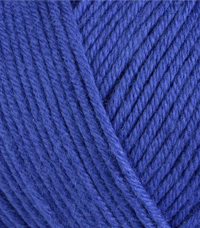 Gazzal Baby Cotton 3421 яскраво-синій — моток пряжі напівбавовна 50 г