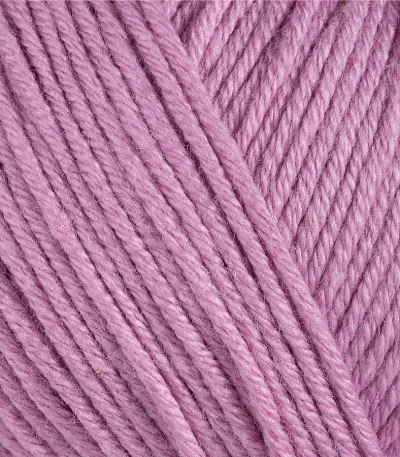 Gazzal Baby Cotton 3422 рожево-бузковий — моток пряжі напівбавовна 50 г