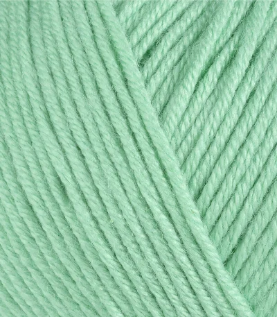 Gazzal Baby Cotton 3425 м'ята — моток пряжі напівбавовна 50 г