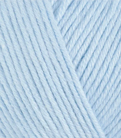 Gazzal Baby Cotton 3429 блідо-блакитний — моток пряжі напівбавовна 50 г