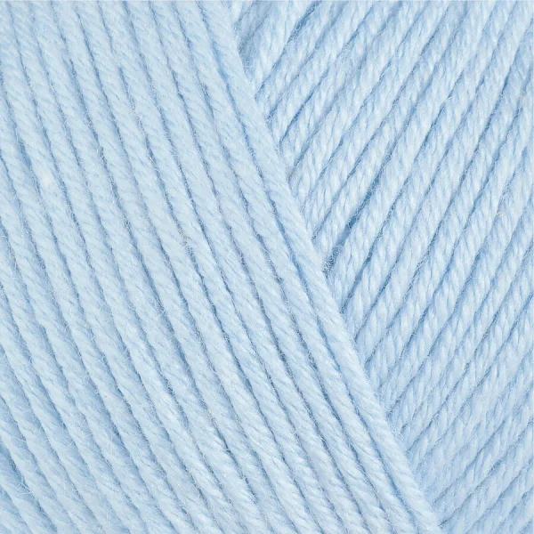Gazzal Baby Cotton 3429 блідо-блакитний — моток пряжі напівбавовна 50 г