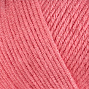Gazzal Baby Cotton 3435 чайна троянда — моток пряжі напівбавовна 50 г