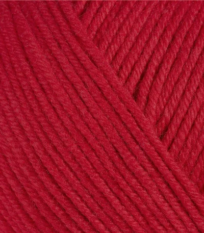 Gazzal Baby Cotton 3439 червоний — моток пряжі напівбавовна 50 г