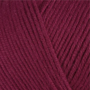 Gazzal Baby Cotton 3442 винний — моток пряжі напівбавовна 50 г
