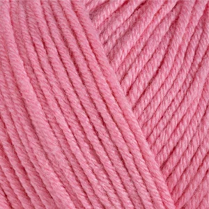 Gazzal Baby Cotton 3468 рожевий — моток пряжі напівбавовна 50 г